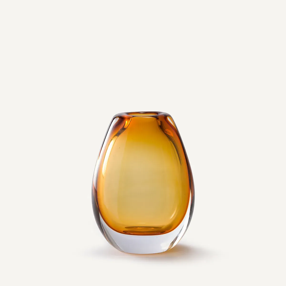Myra H20cm Vase - Ochre Yellow, Hand-Blown Glass product