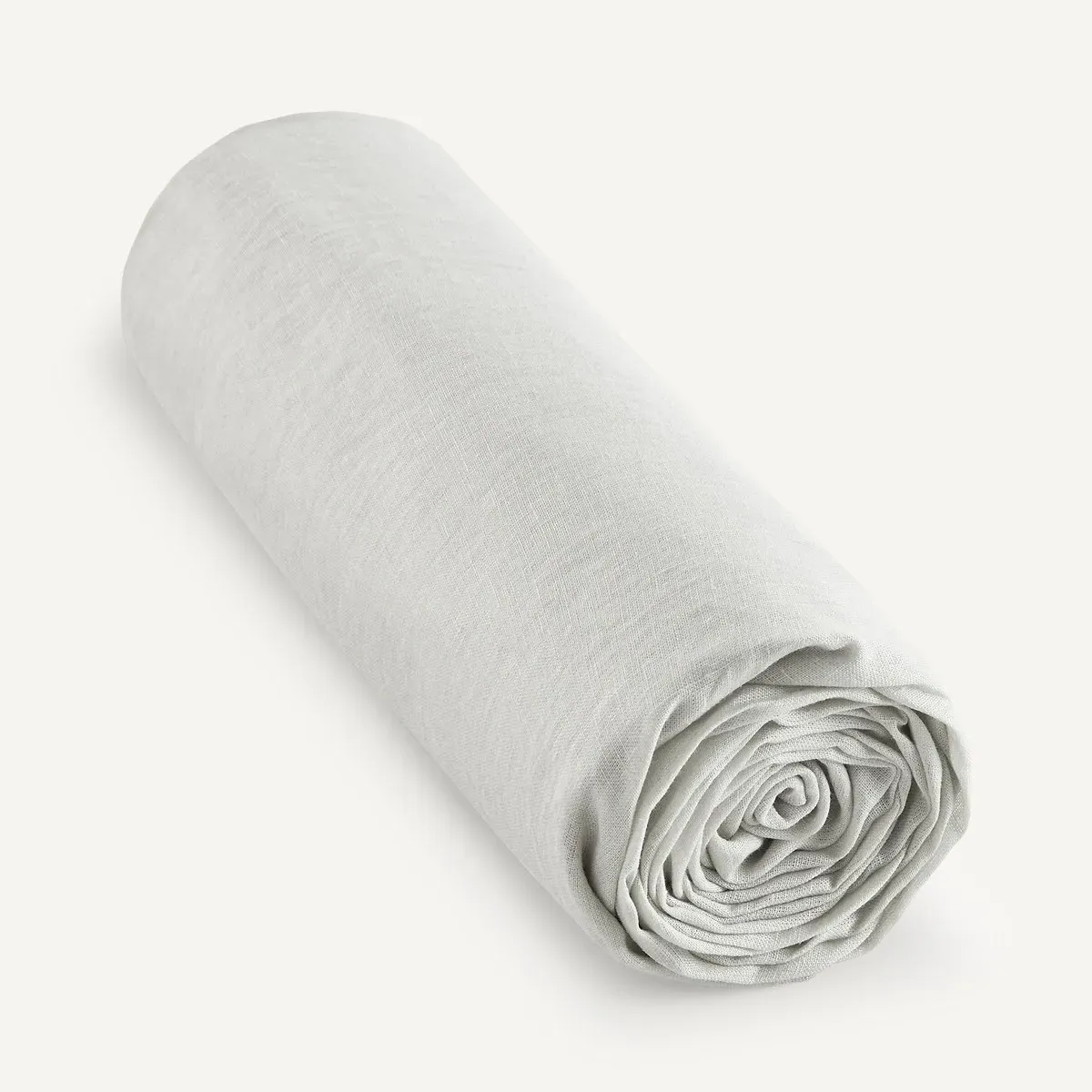 Nagoya Fitted Sheet - Chalk, Cotton & Hemp product