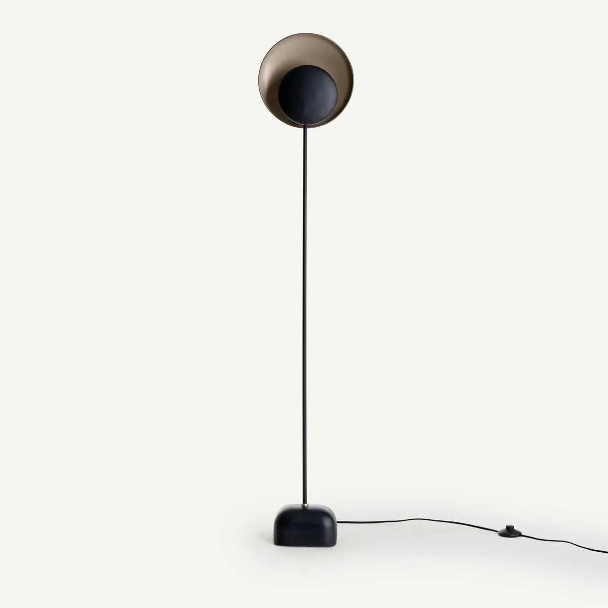 Naton Floor Lamp with Dual Reflectors - Black, Iron product
