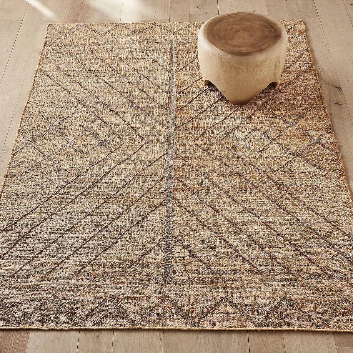 Navala Hand Woven Rug - Natural, Jute product