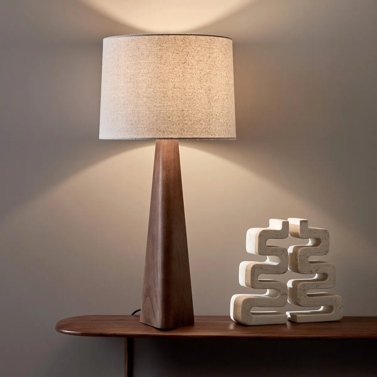 Nestwood Floor Lamp - Walnut, Oak and Linen product