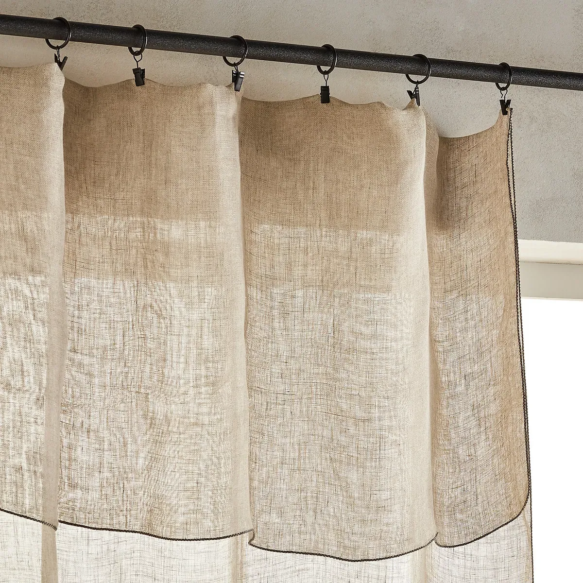 Noctuelle Voile Curtain - Natural, Linen alternate view
