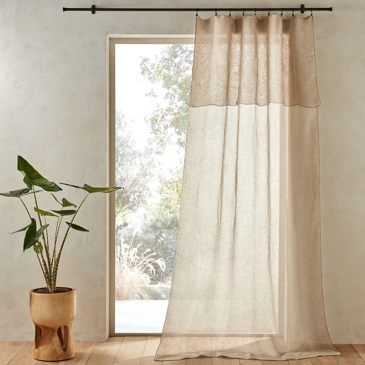 Noctuelle Voile Curtain - Natural, Linen product