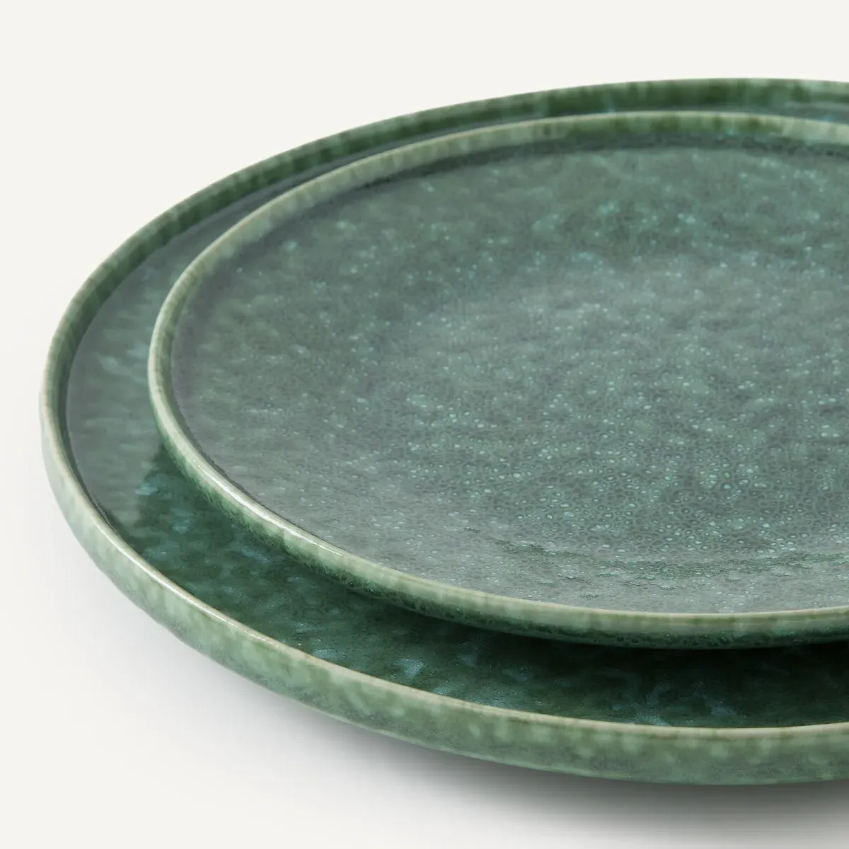 Obidos Set of 4 Dessert Plates - Green, Stoneware alternate view