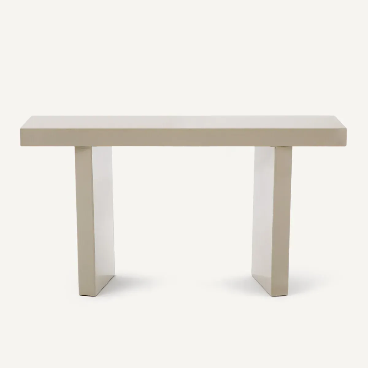 Olaga Console Table - Sandy Beige, Lacquered MDF alternate view