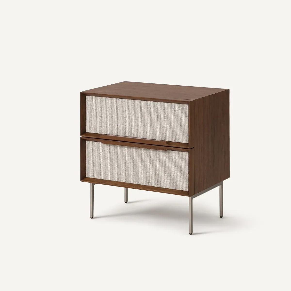 Omid 2-Drawer Bedside Table - Dark Walnut, Veneer product