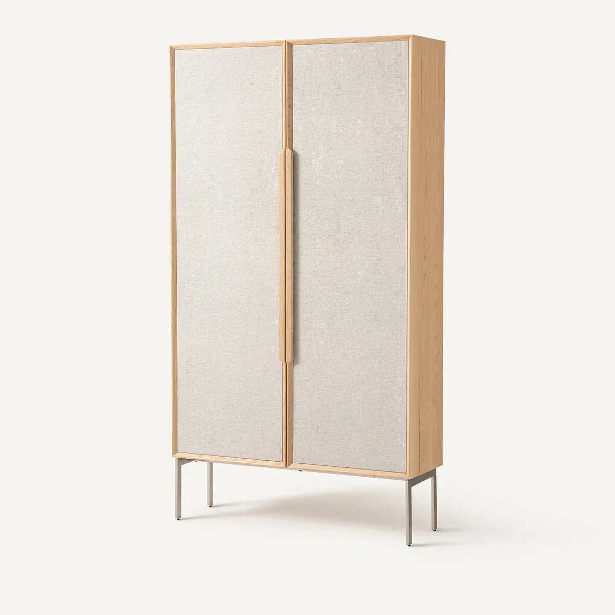 Omid Foldable Cabinet Desk - Beige, Oak Veneer product