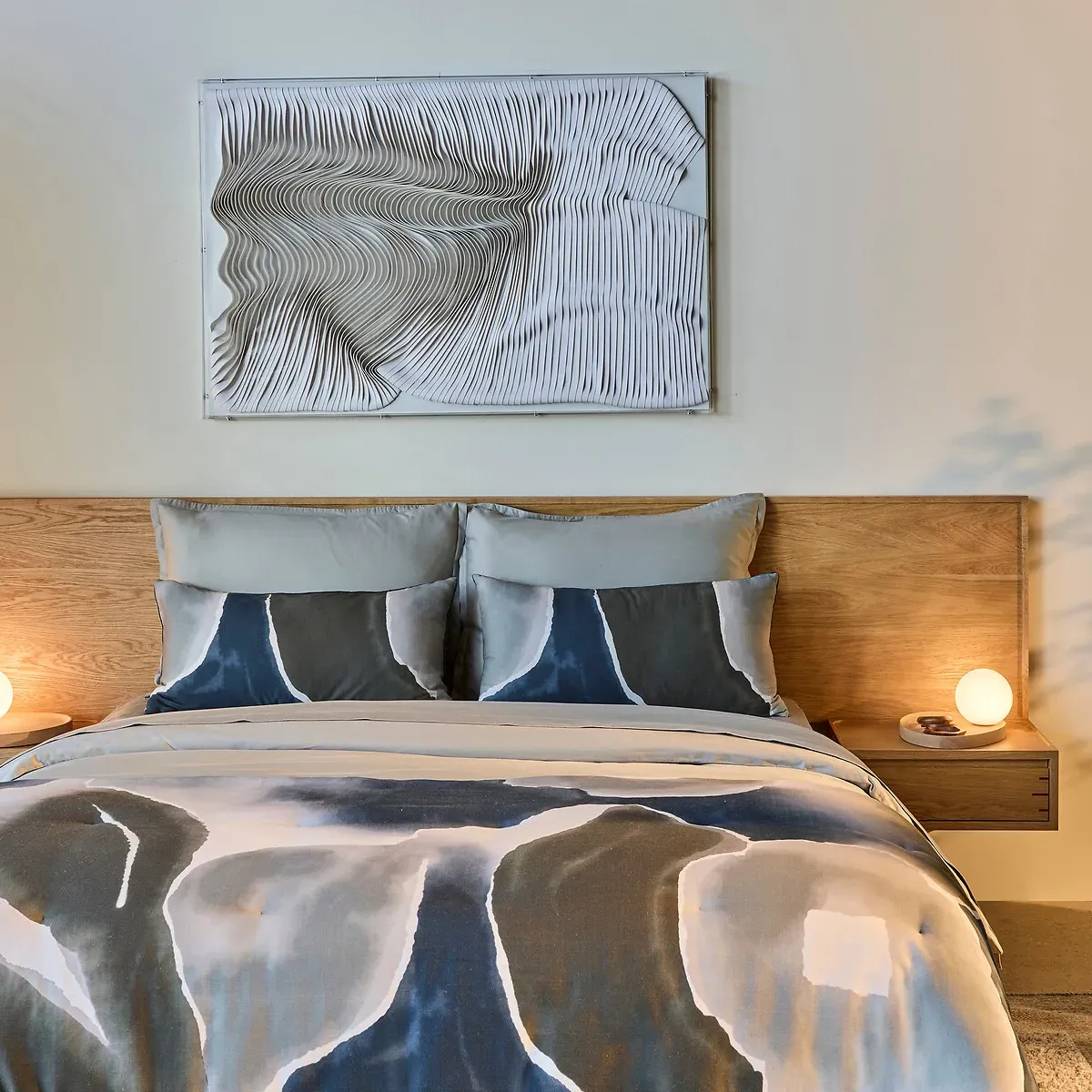 Ondor Wall Art - White, Leather alternate view
