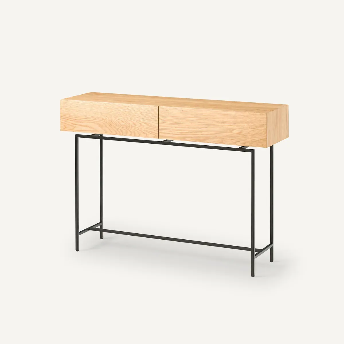 Oreko 2-Drawer Console Table - Natural Oak, Oak Veneer product