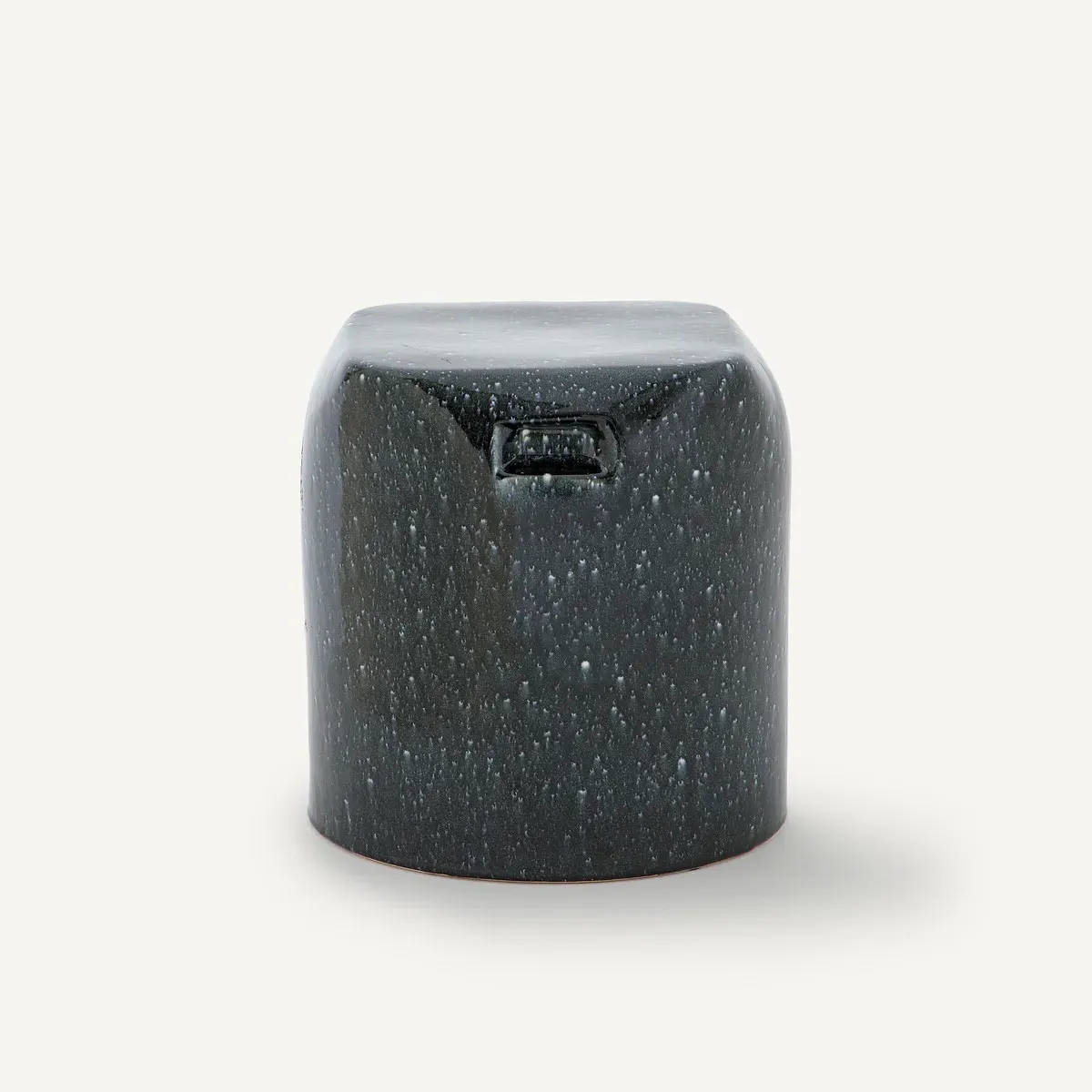 Oria Round Side Table - Anthracite, Glazed Ceramic alternate view