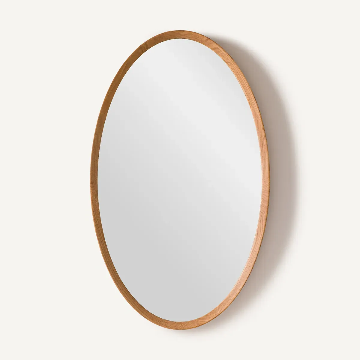 Orion Oval Mirror - Natural, Solid Oak product