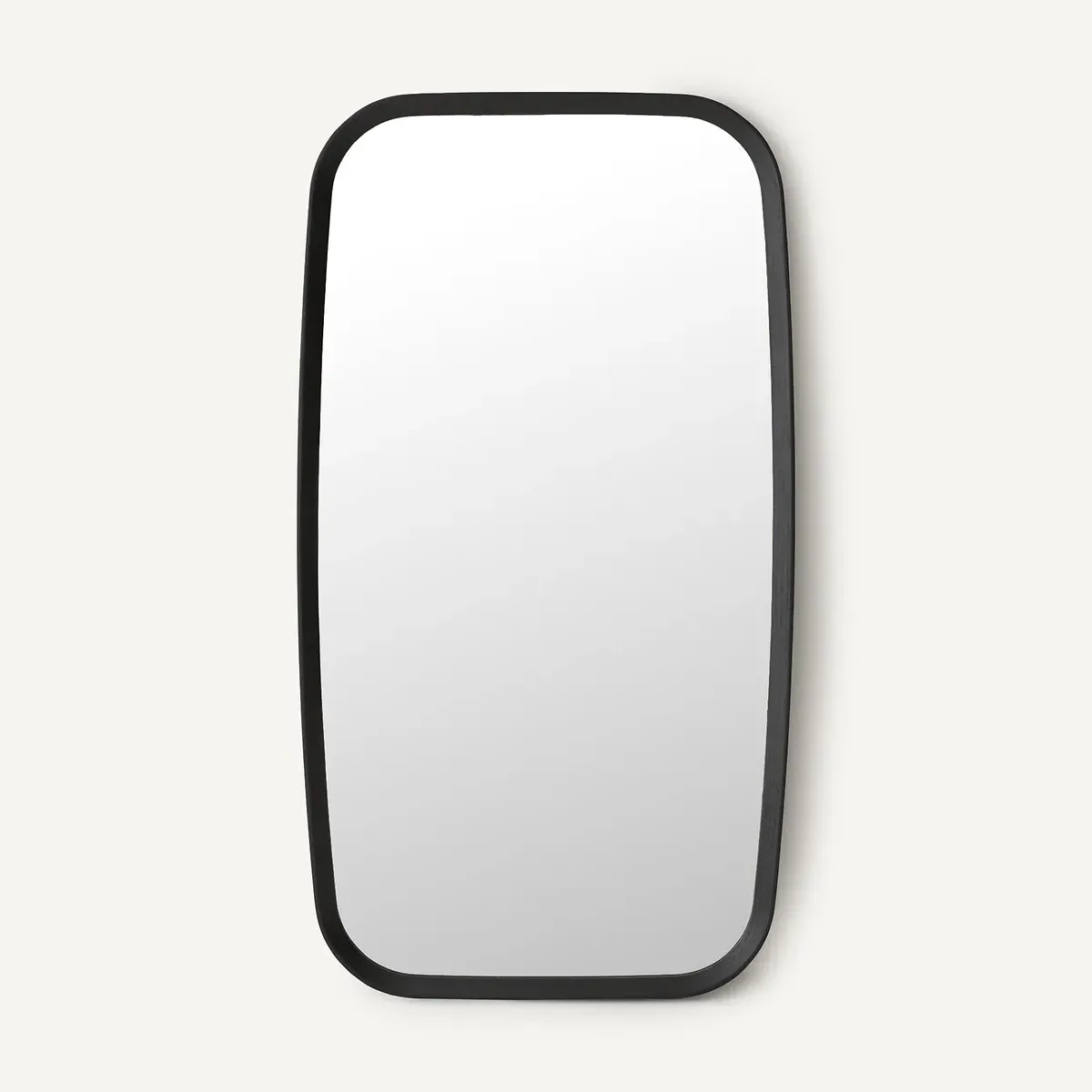 Orion Rectangular Wall Mirror - Black, Solid Oak product