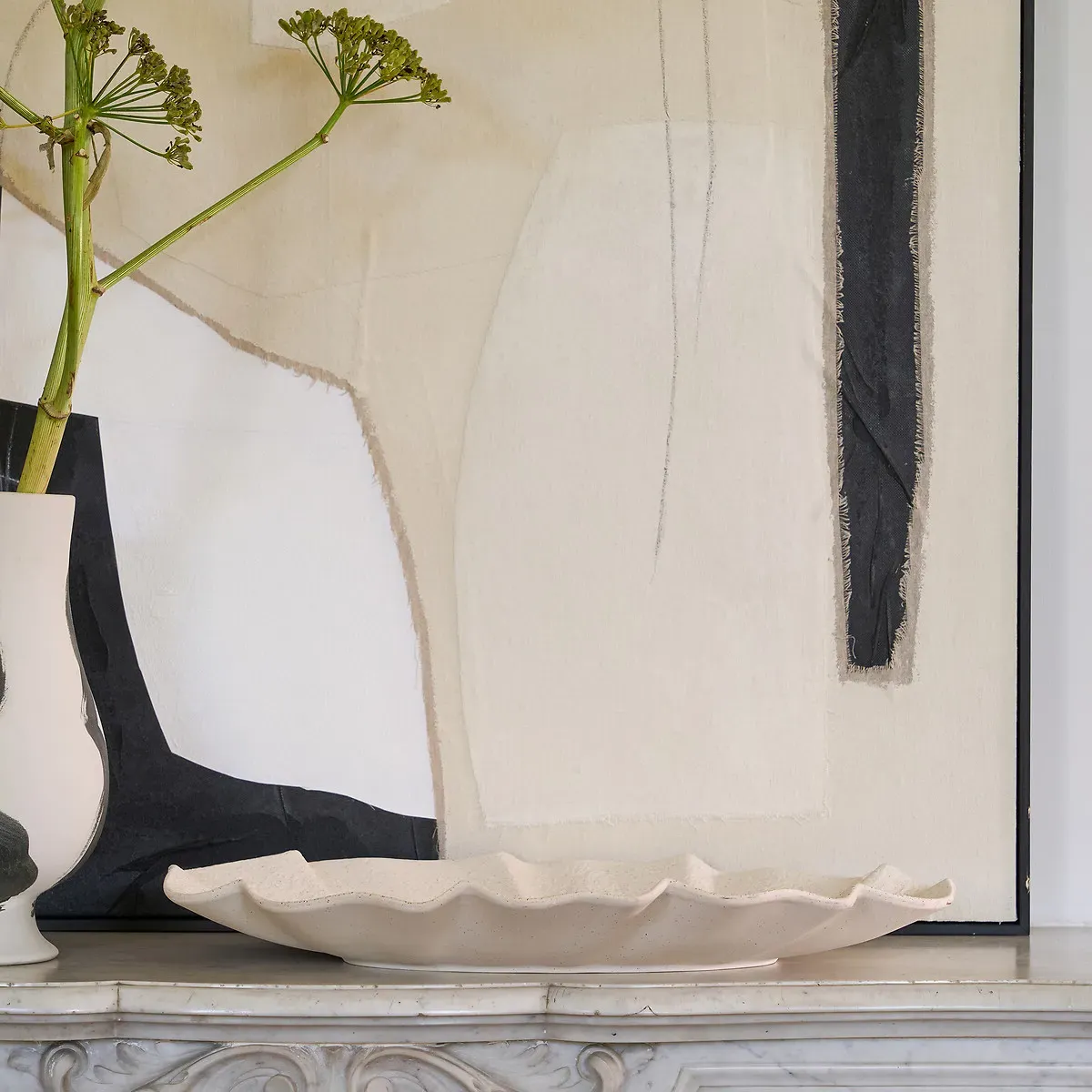 Orla Earthenware Dish - White alternate view