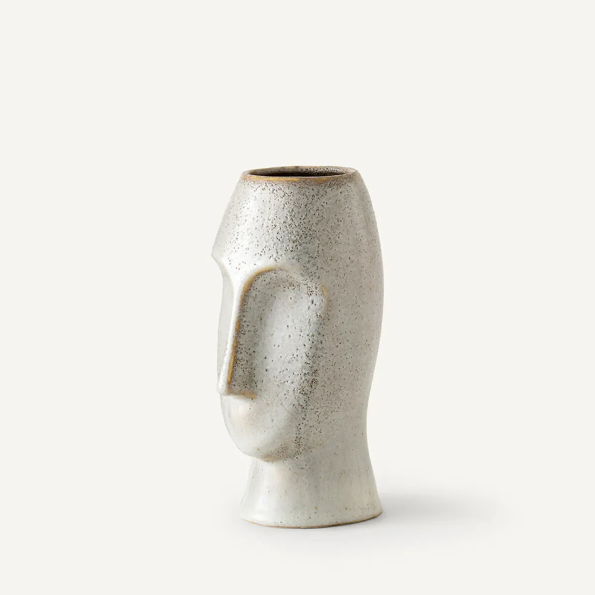 Oro Enamelled Stoneware Vase - Beige product