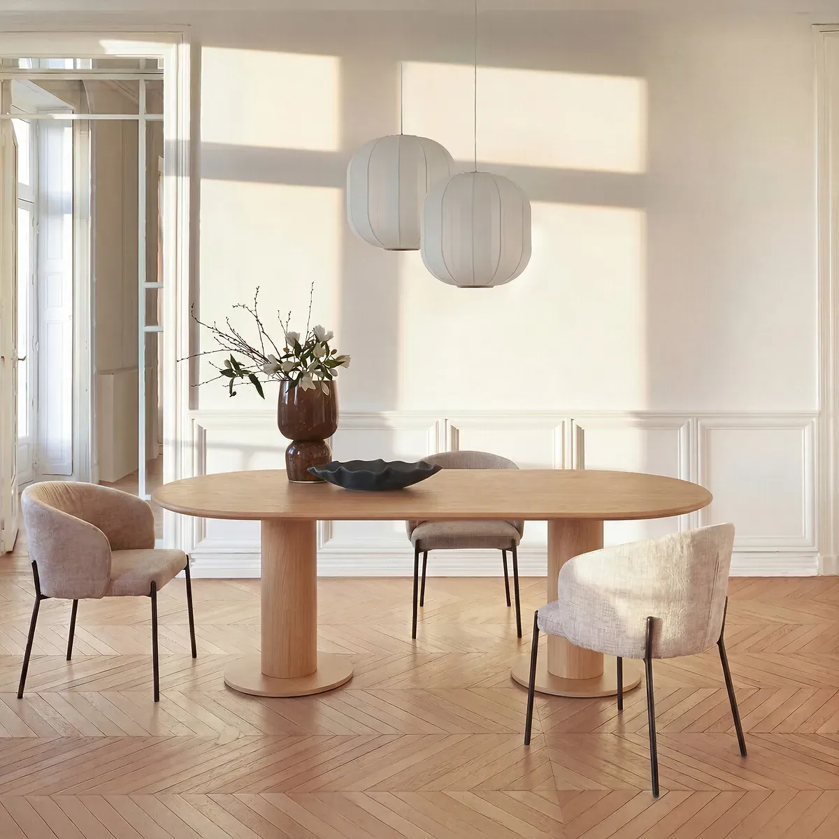 Oval Dining Table Top - Natural Oak, Solid Oak alternate view