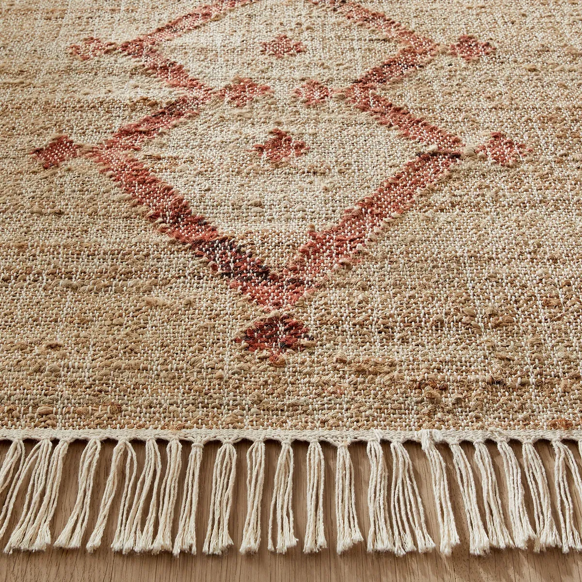Panaji Fringed Jute Runner - Natural, Jute alternate view