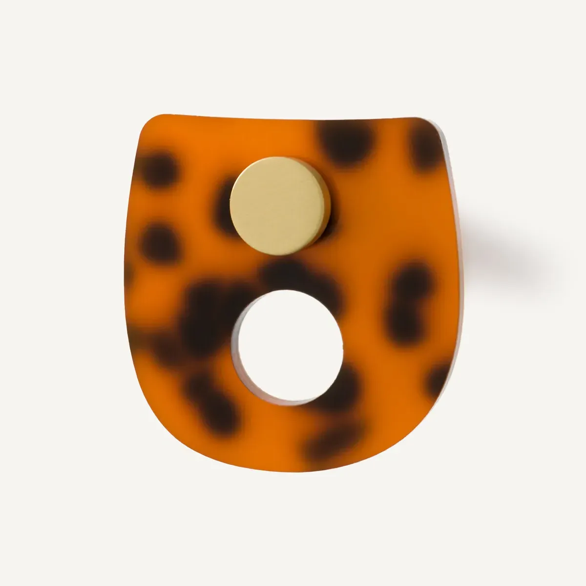 Paula Set of 3 Coat Hooks - Tinted Acetate, Brass alternate view