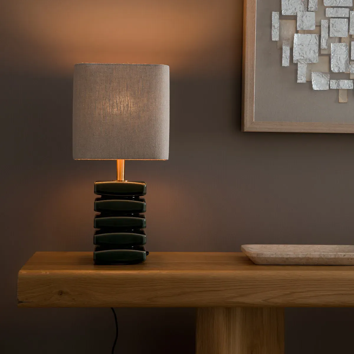 Piettato Ceramic Table Lamp - Cedar Green product