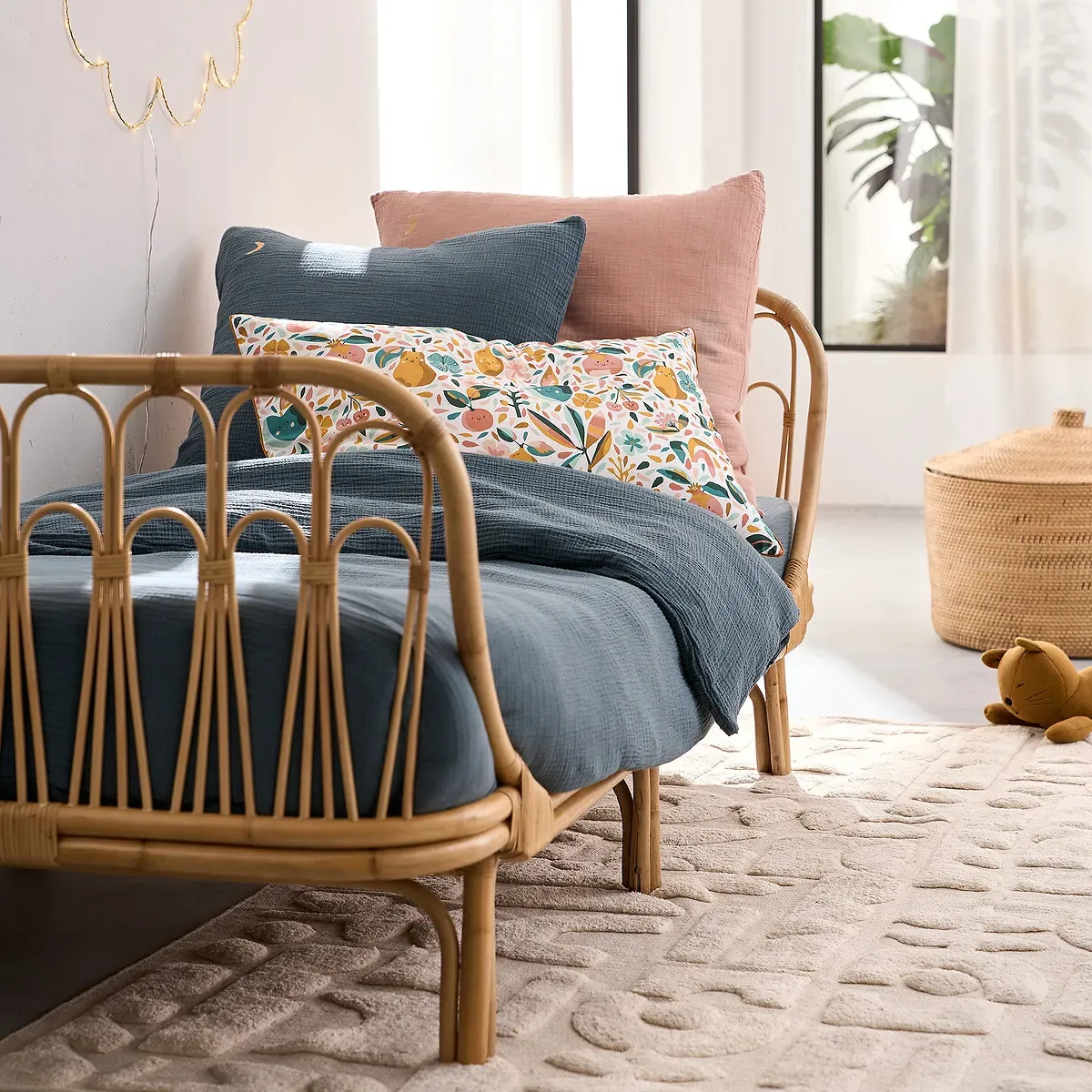 Podotak Geometric Rug - Ecru, Organic Cotton alternate view
