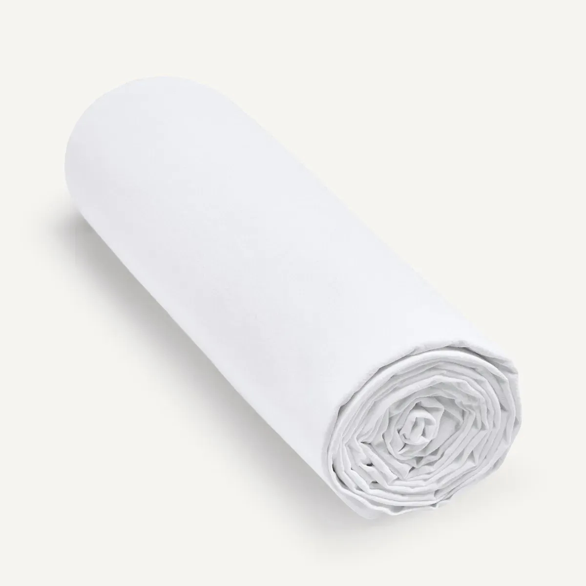 Ponlok Fitted Sheet - White, Organic Cotton product