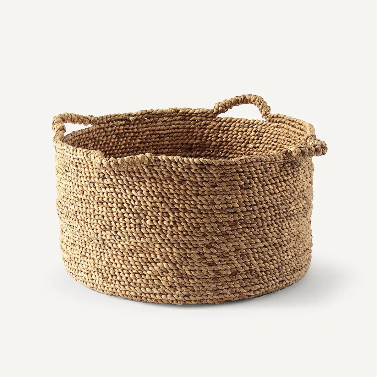 Raga Round Woven Basket with Handles - Natural, Water Hyacinth product
