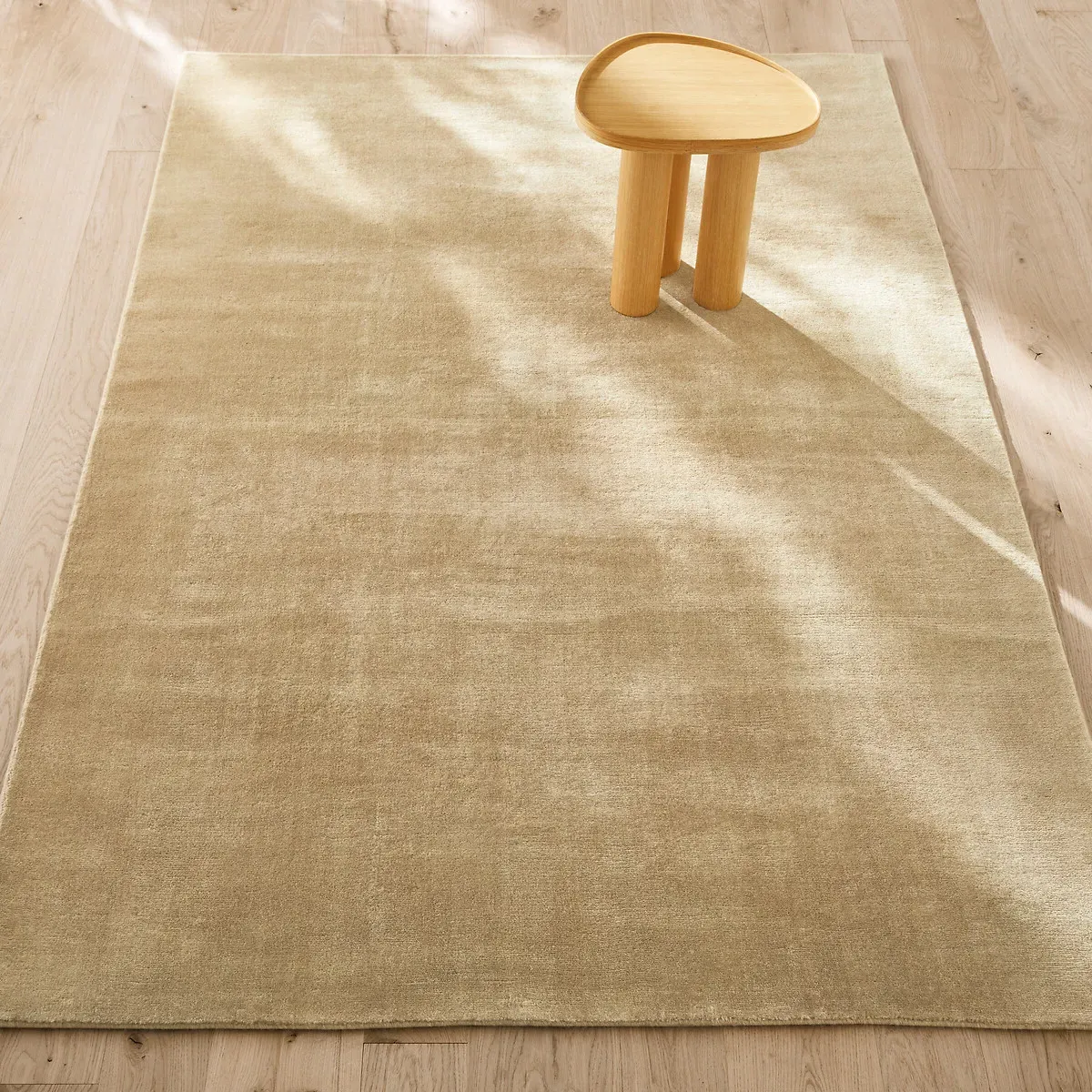 Rajah Hand-Knotted Rug - Buff, Wool & Cashmere product