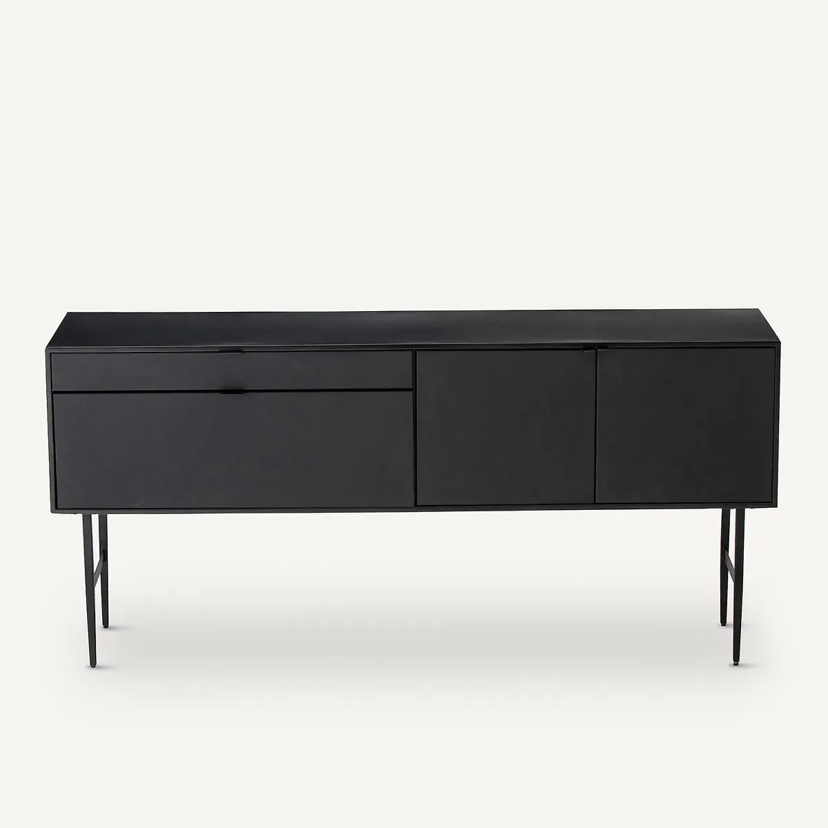 Réalto Sideboard - Black, Metal and Leather product