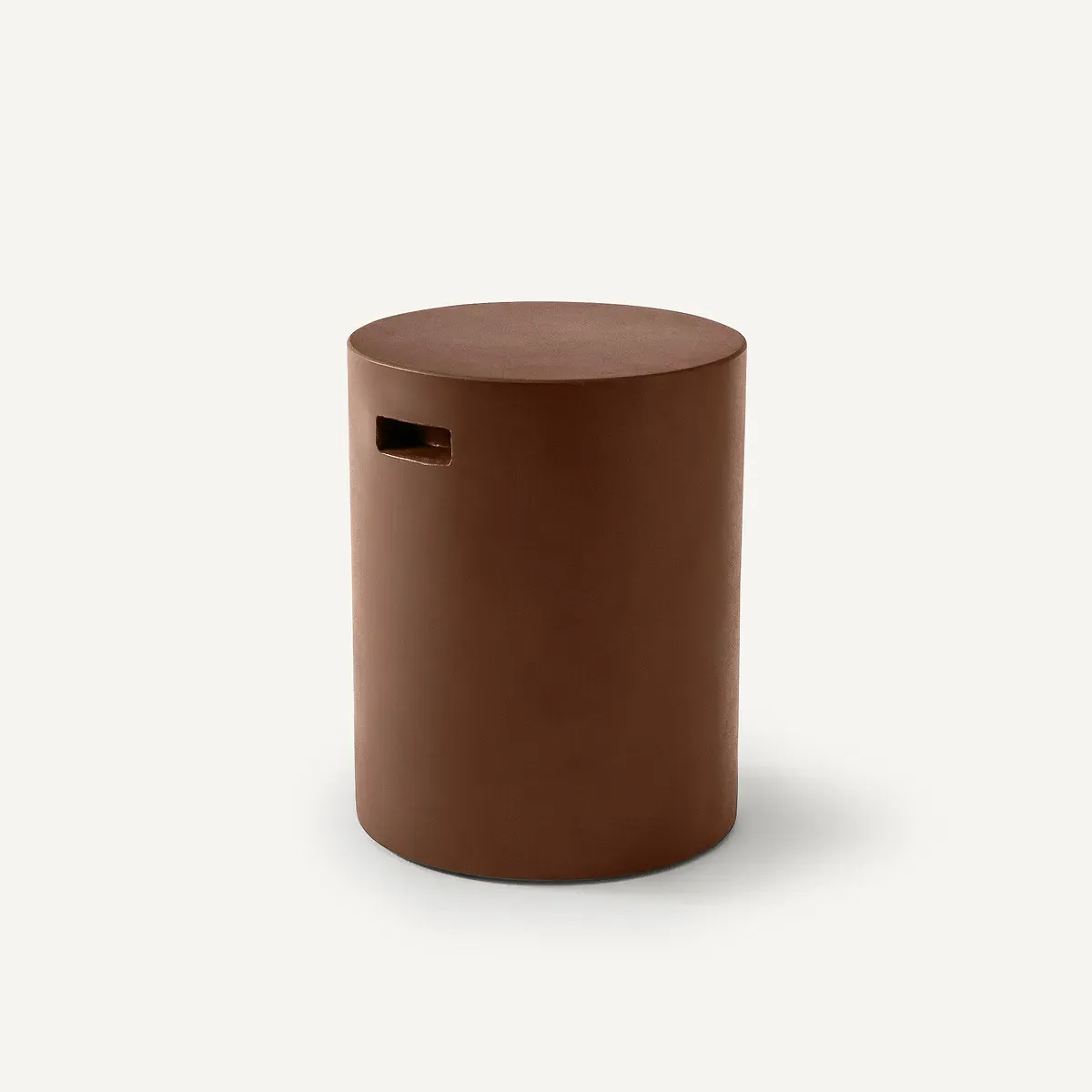 Raskin Round Garden Side Table - Terracotta, Fibreglass alternate view