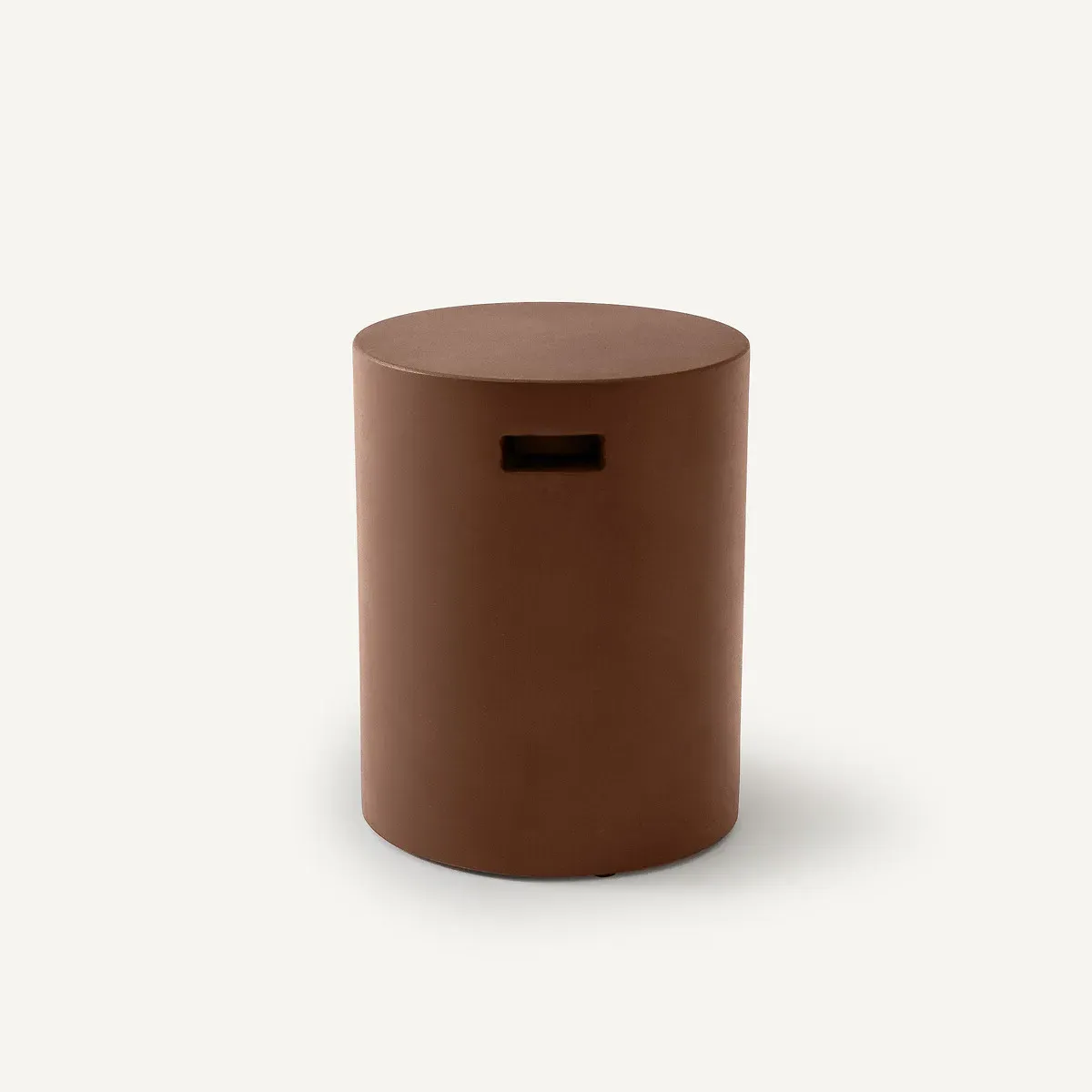Raskin Round Garden Side Table - Terracotta, Fibreglass product
