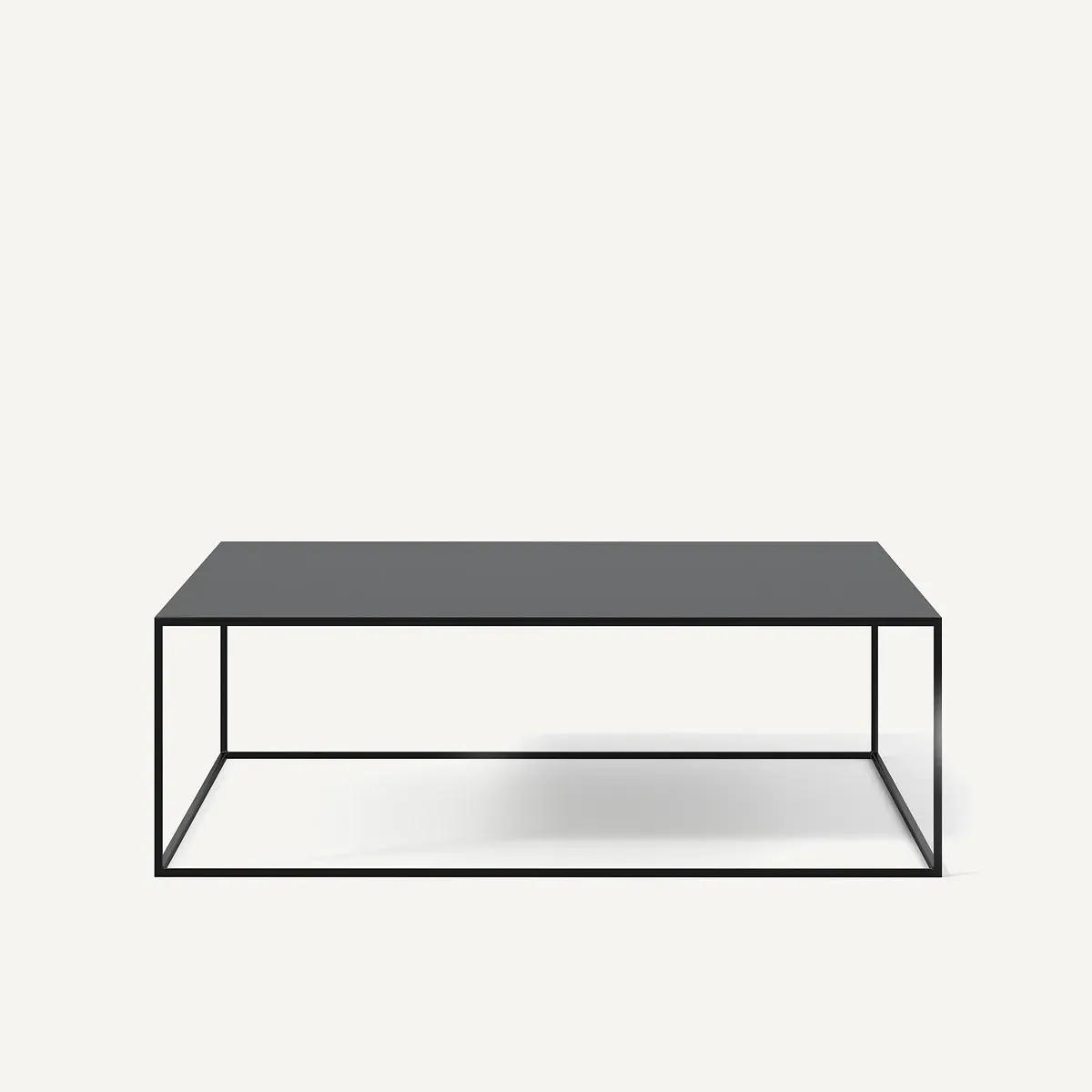 Romy Square Coffee Table - Black, Steel alternate view