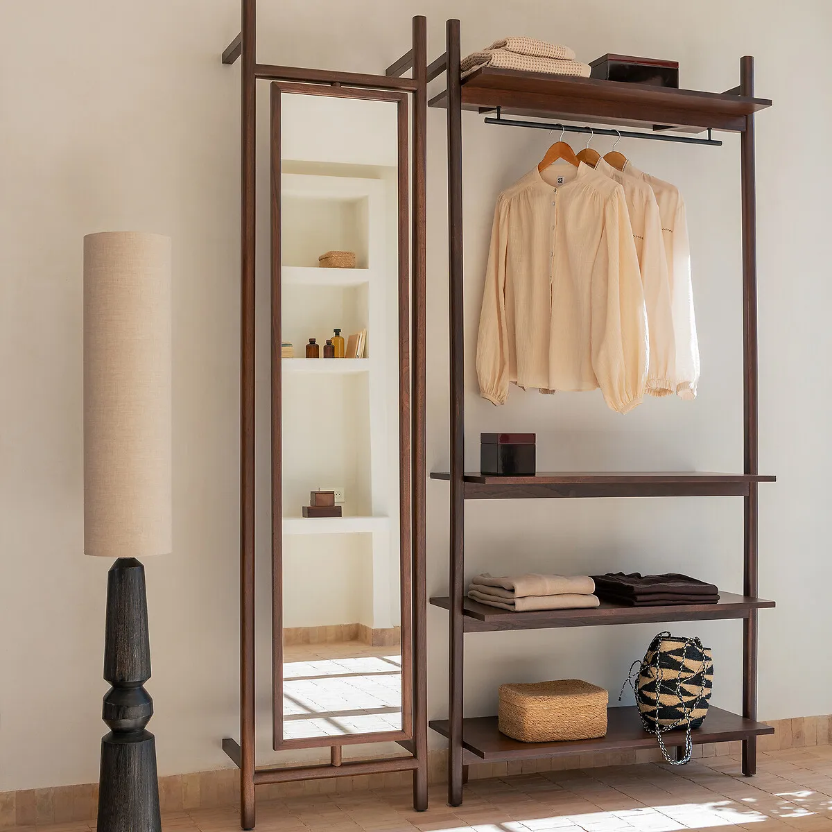 Rory Pivoting Full-Length Mirror - Walnut, Veneer alternate view