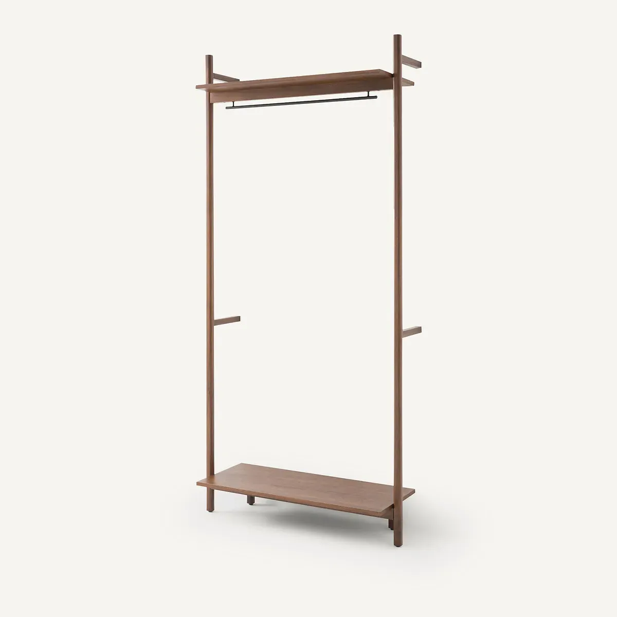 Rory Wardrobe Hanging Rail Unit - Walnut, Veneer product