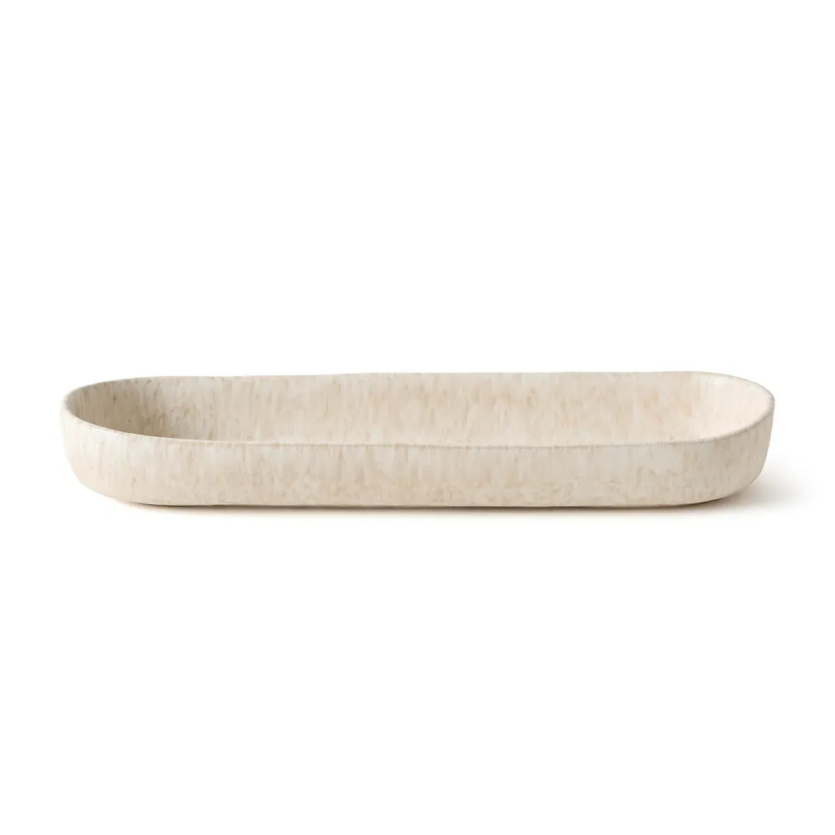 Rusty Stoneware Tray - Beige alternate view
