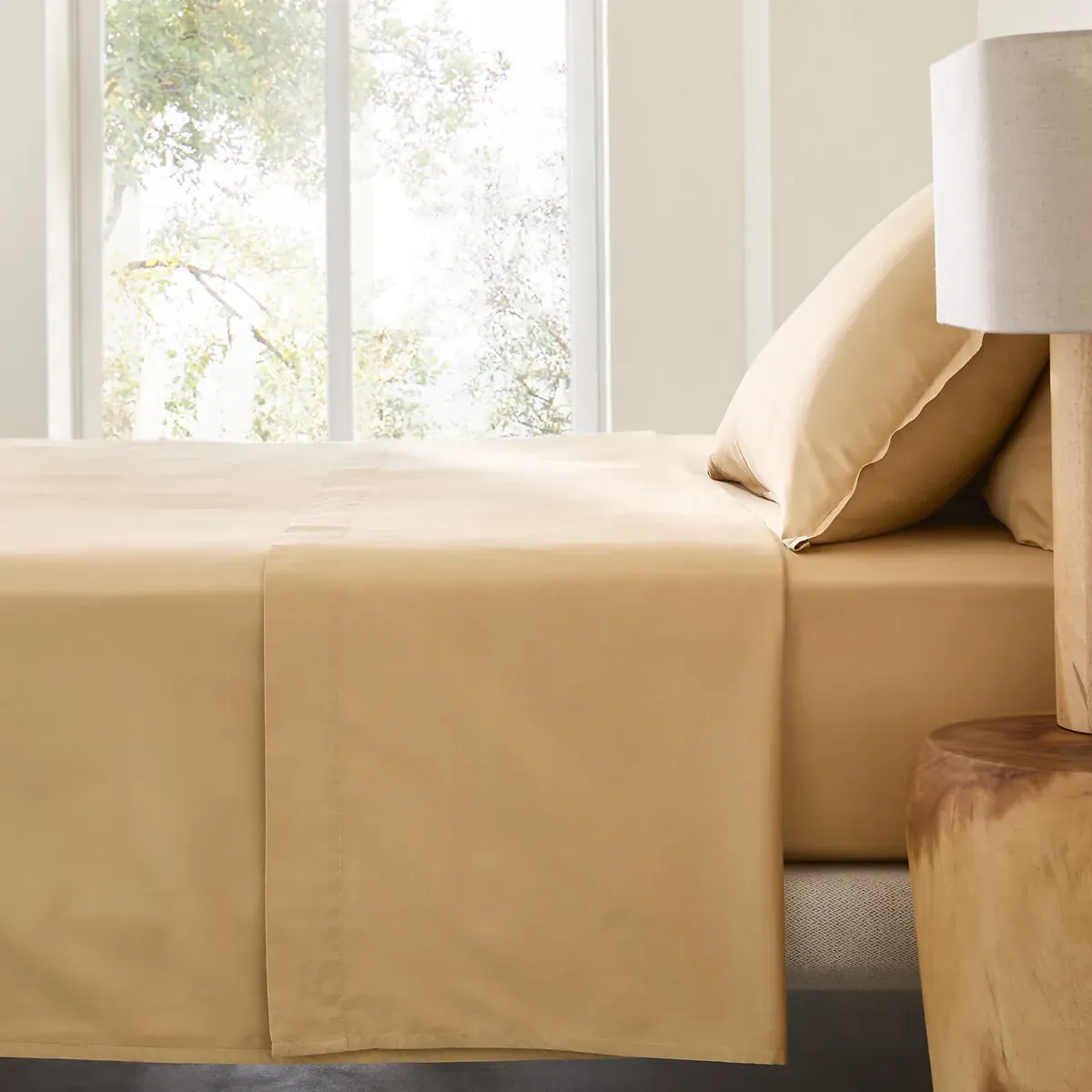 Saria Flat Sheet - Dulce, Washed Cotton Sateen product