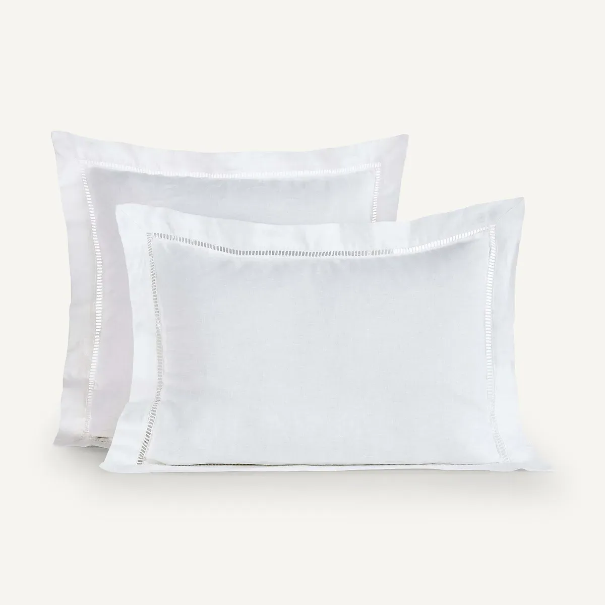Scala Washed Linen Pillowcase - White, Linen product