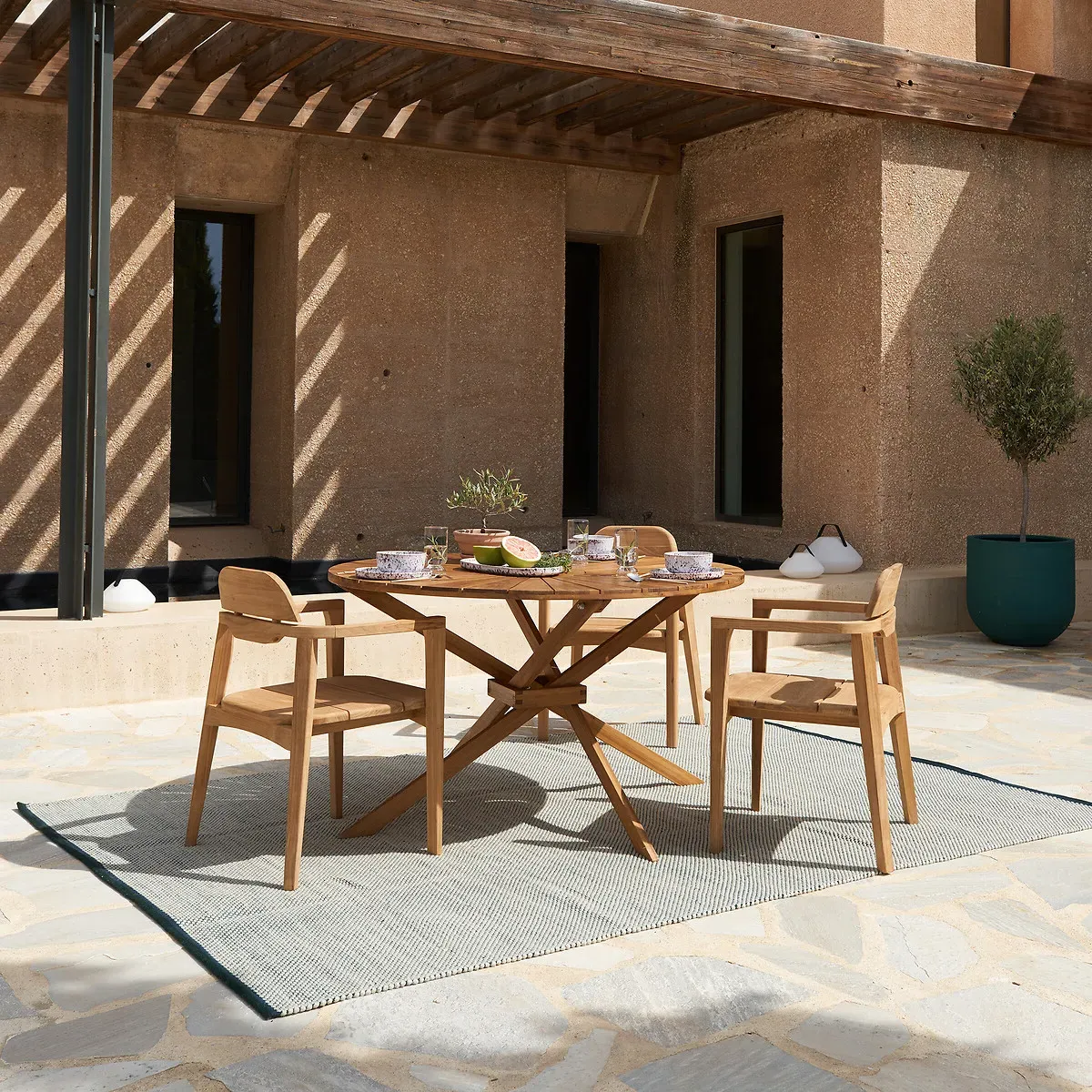 Seura Hand Woven Rug - Multicolour, Recycled Polyester alternate view