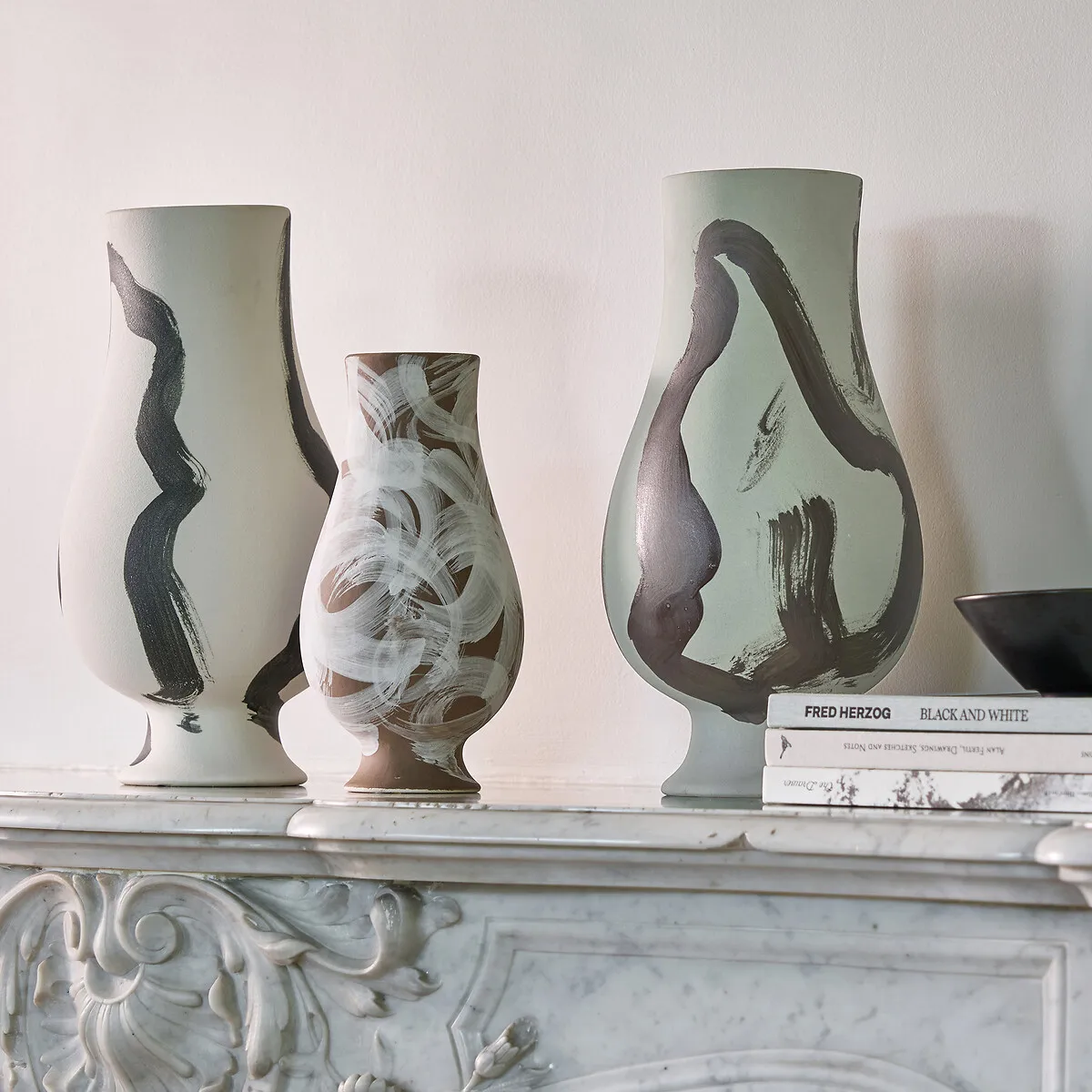 Skall Ceramic Vase - Brown, Matte Ceramic alternate view