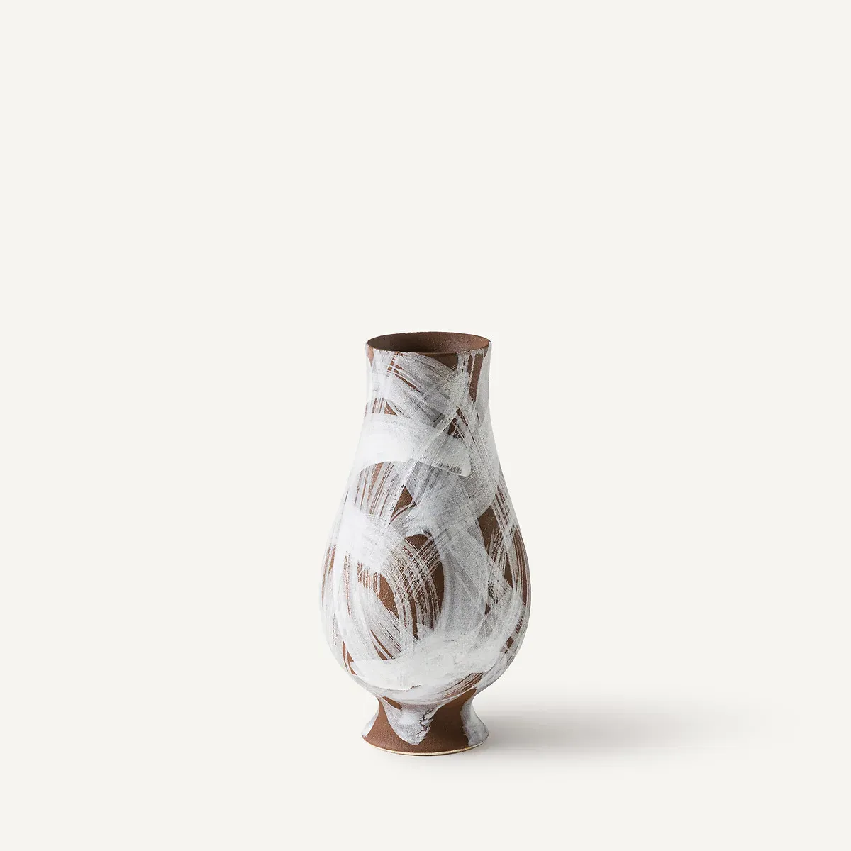 Skall Ceramic Vase - Brown, Matte Ceramic product