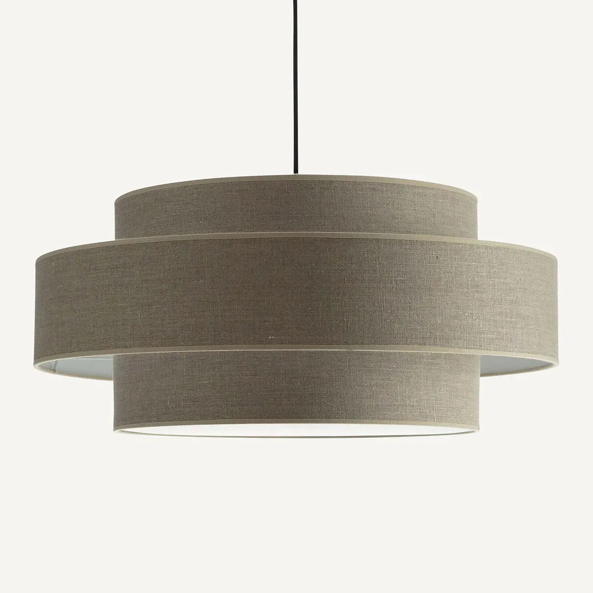 Souko Cylindrical Lampshade - Natural, Linen product