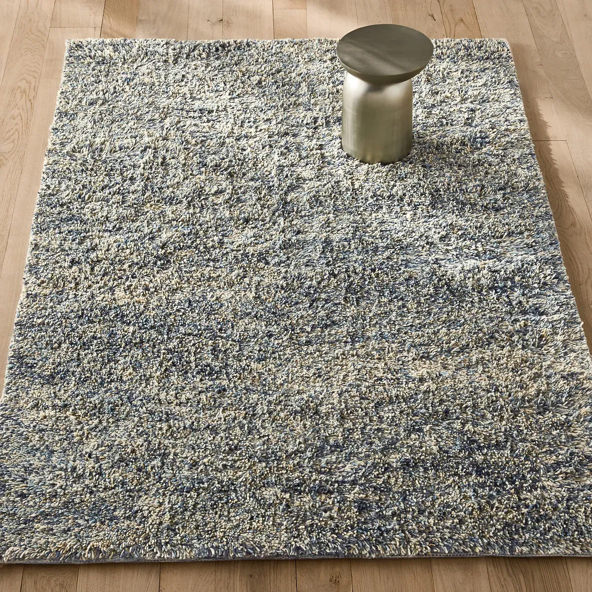 Stellis Hand-Knotted Rug - Blue, Wool product