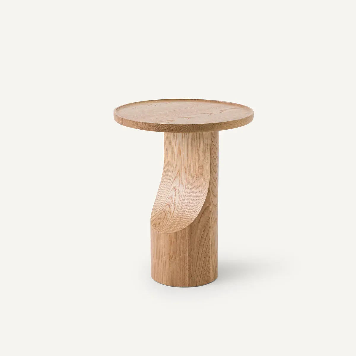 Stigido Round Side Table - Natural Oak, Solid Oak product