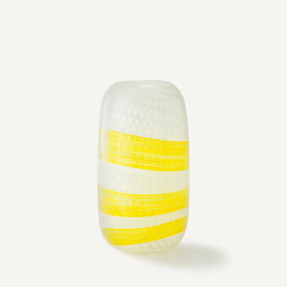 Stine Blown Glass Vase with Stopper - Yellow product