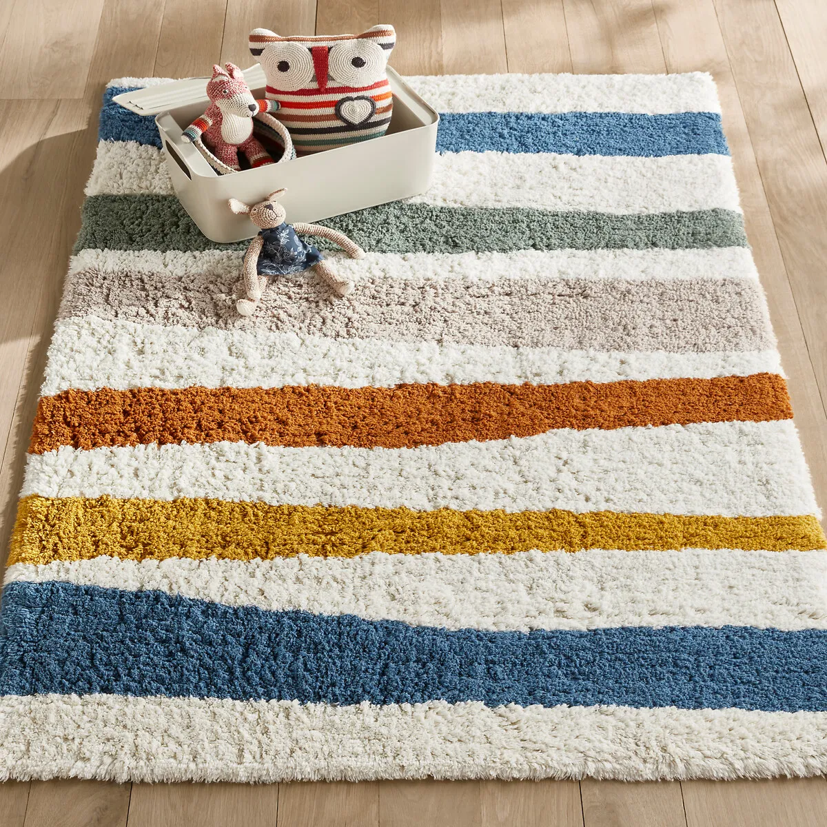 Strat Striped Rug - Multi-Coloured, Organic Cotton product