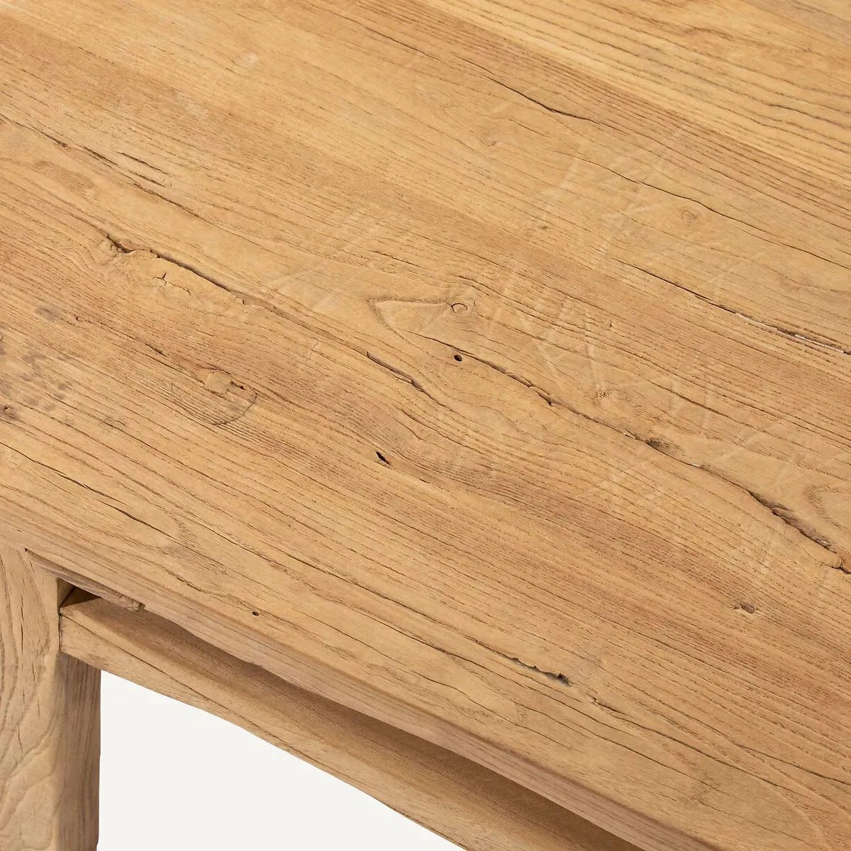 Sumiko 8-Seater Dining Table - Natural, Recycled Solid Elm alternate view