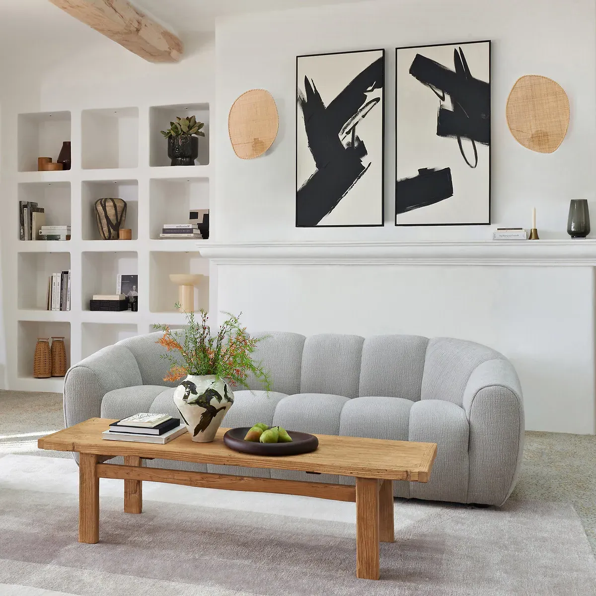 Sumiko Coffee Table - Natural, Recycled Solid Elm alternate view