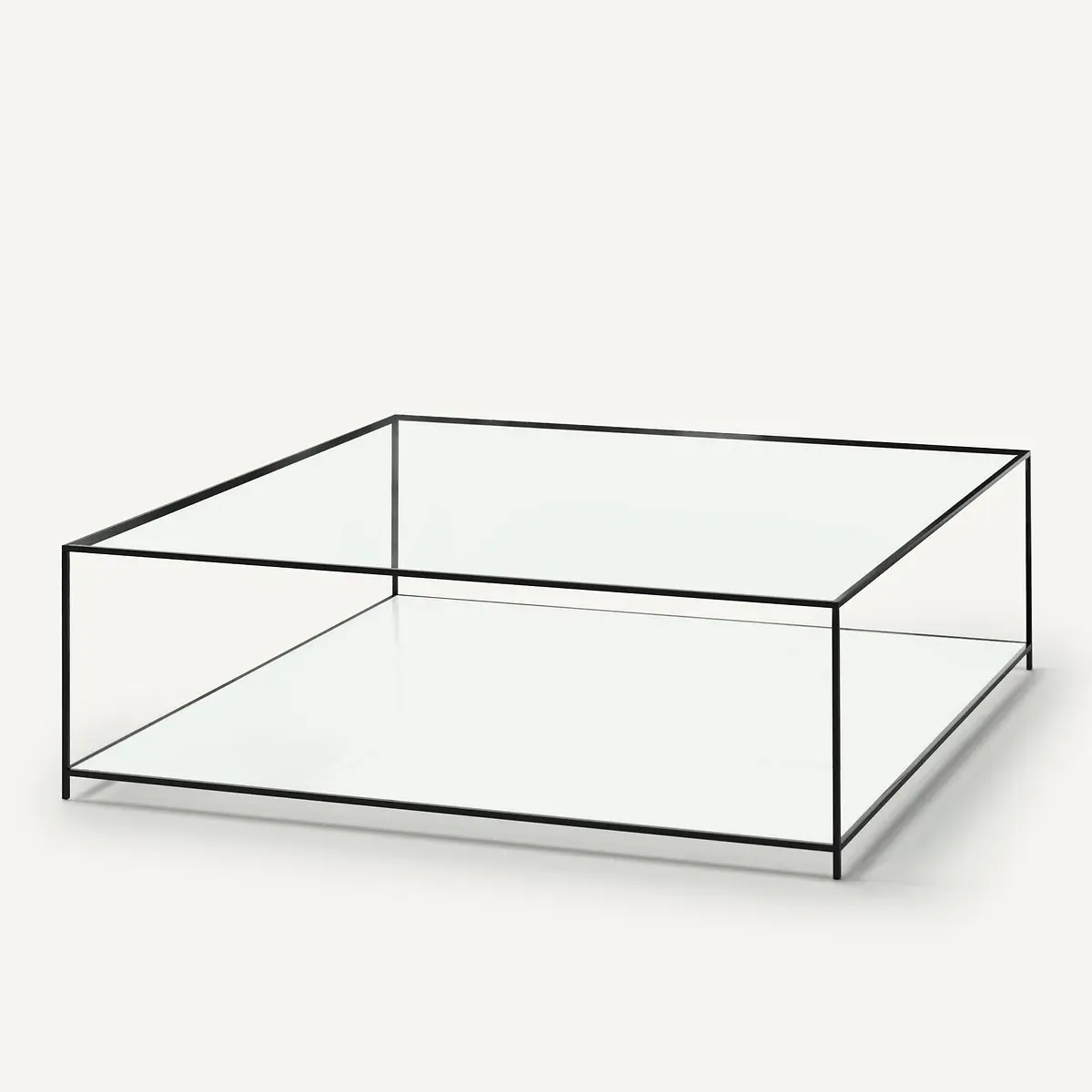 Sybil Square Coffee Table - Transparent, Tempered Glass product