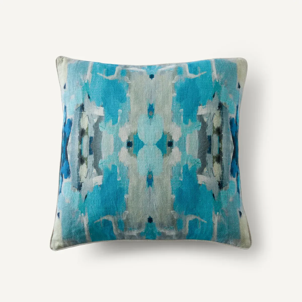 Thian Printed Cushion Cover - Blue, Linen product