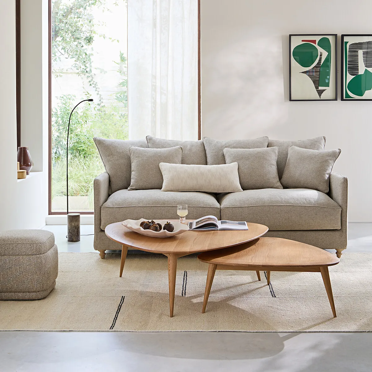 Théoleine Small Coffee Table - Natural Oak, Solid Oak alternate view