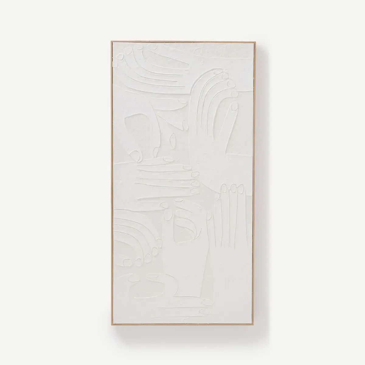 Tiao Embossed Paper Wall Art - White, Papier-Mâché product