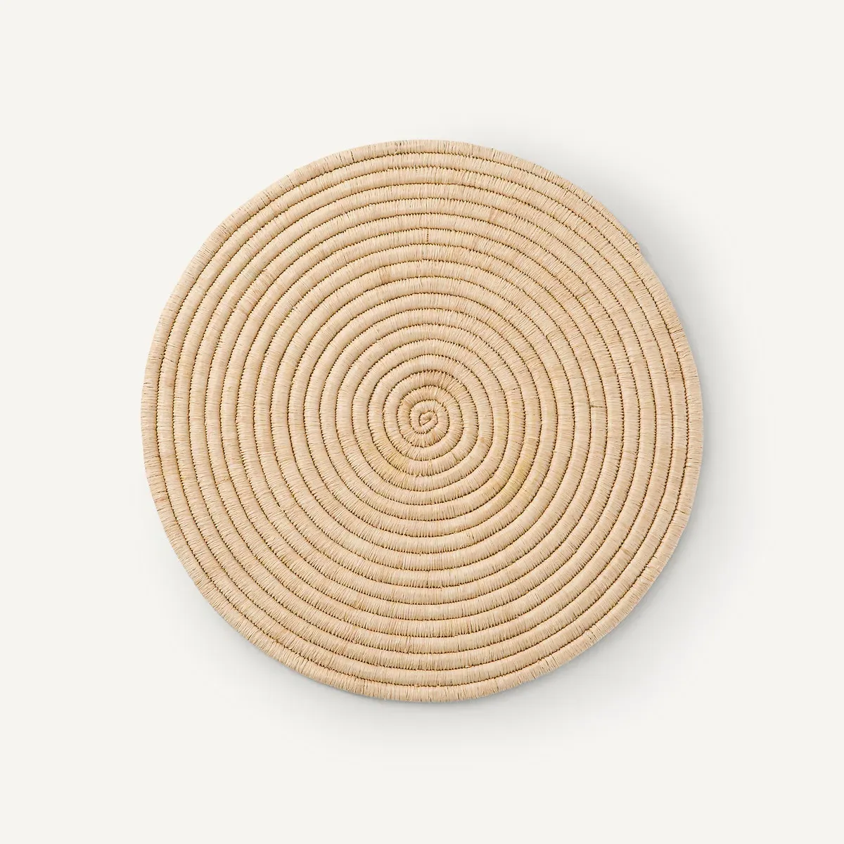 Tibou Round Placemats Set of 2 - Natural, Woven Raffia product